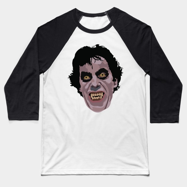 American Werewolf in London Baseball T-Shirt by FutureSpaceDesigns